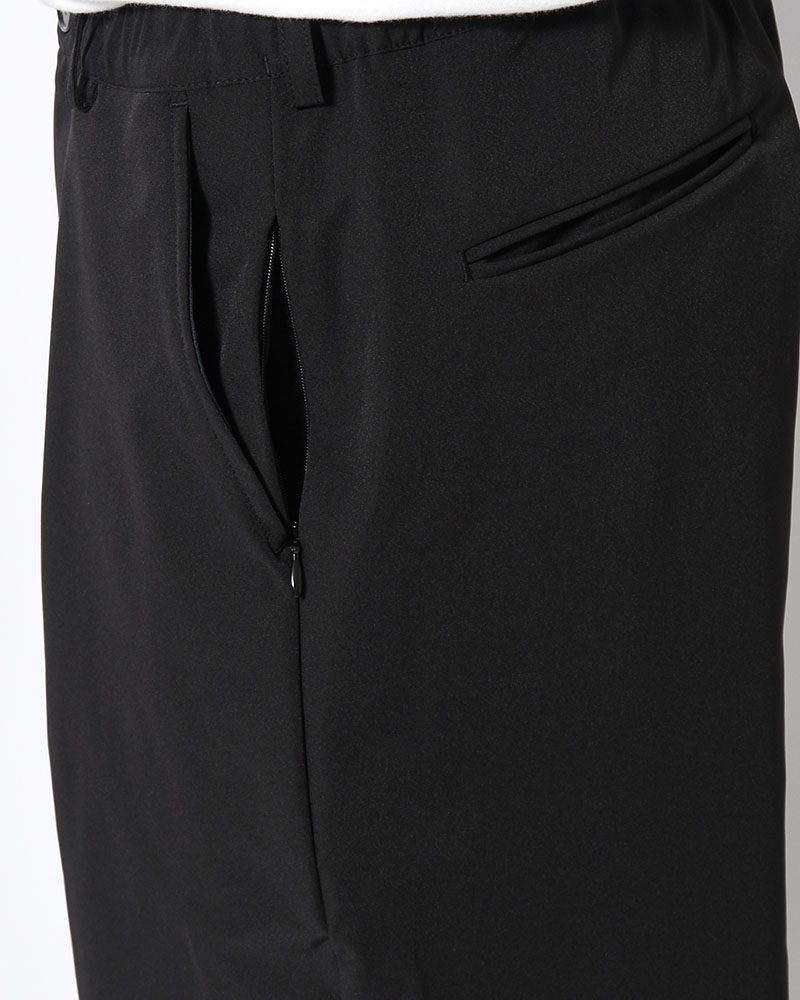 EASY TAPERED PANTS -BLACK-