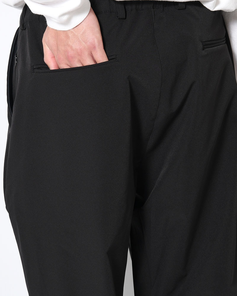 EASY TAPERED PANTS -BLACK-
