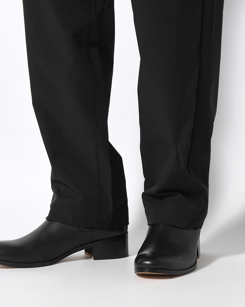EASY TAPERED PANTS -BLACK-