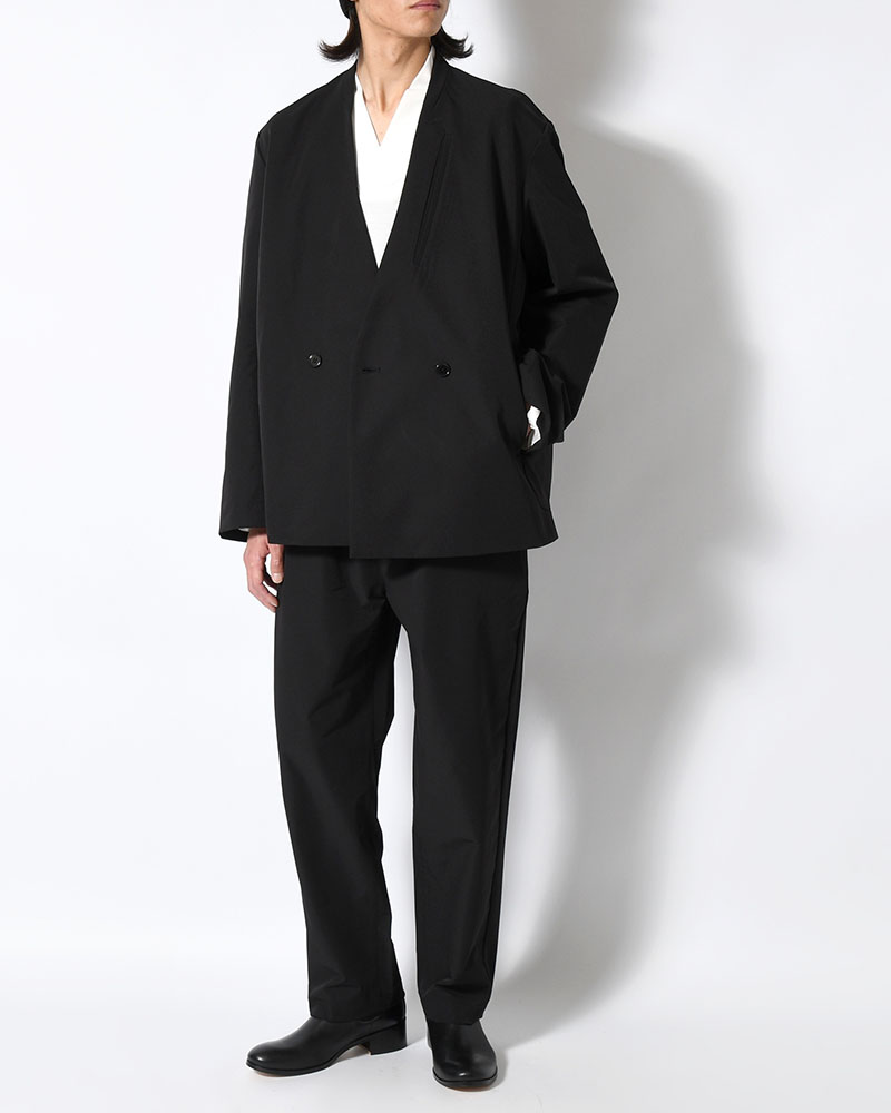 EASY TAPERED PANTS -BLACK-