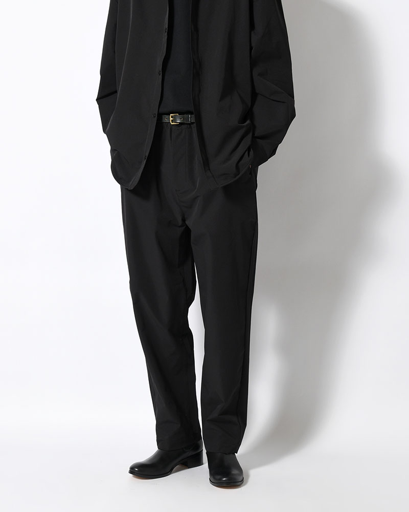 EASY TAPERED PANTS -BLACK-