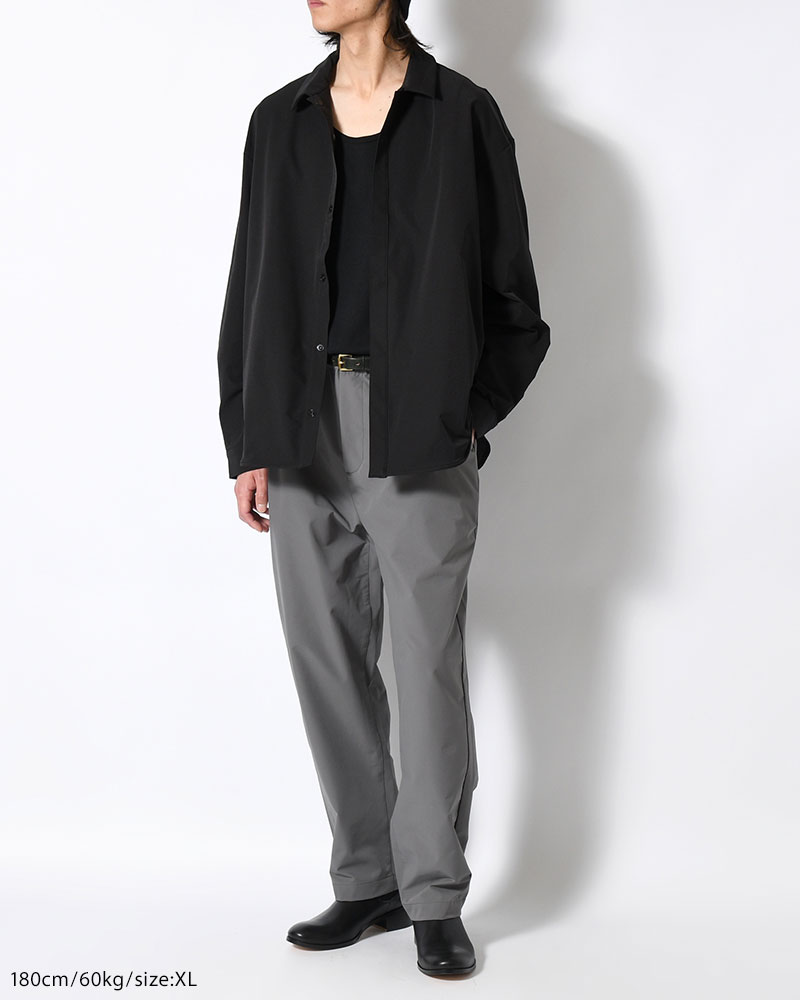 EASY TAPERED PANTS -GRAY-