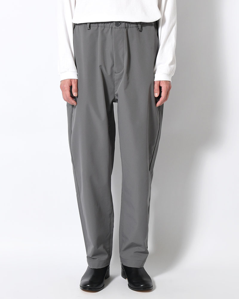 EASY TAPERED PANTS -GRAY-