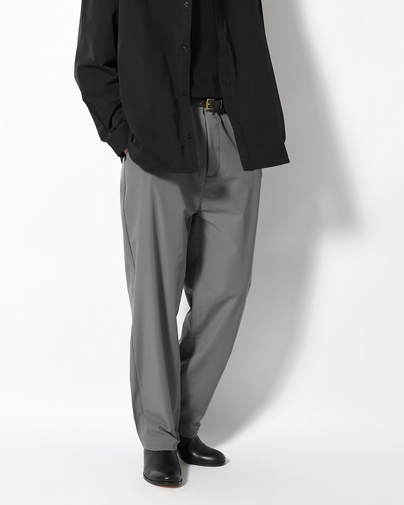 EASY TAPERED PANTS -GRAY-