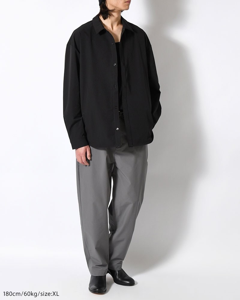 SNAP EASY SHIRT -BLACK-