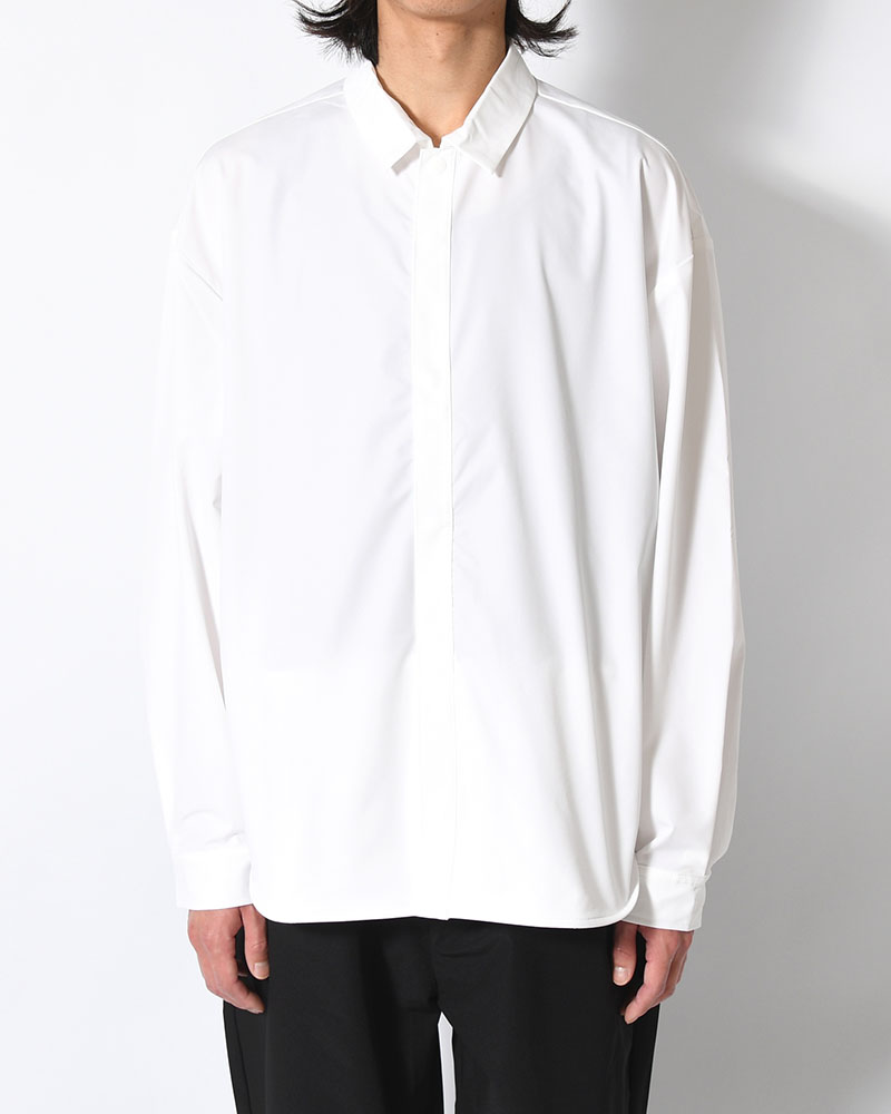 SNAP EASY SHIRT -WHITE-