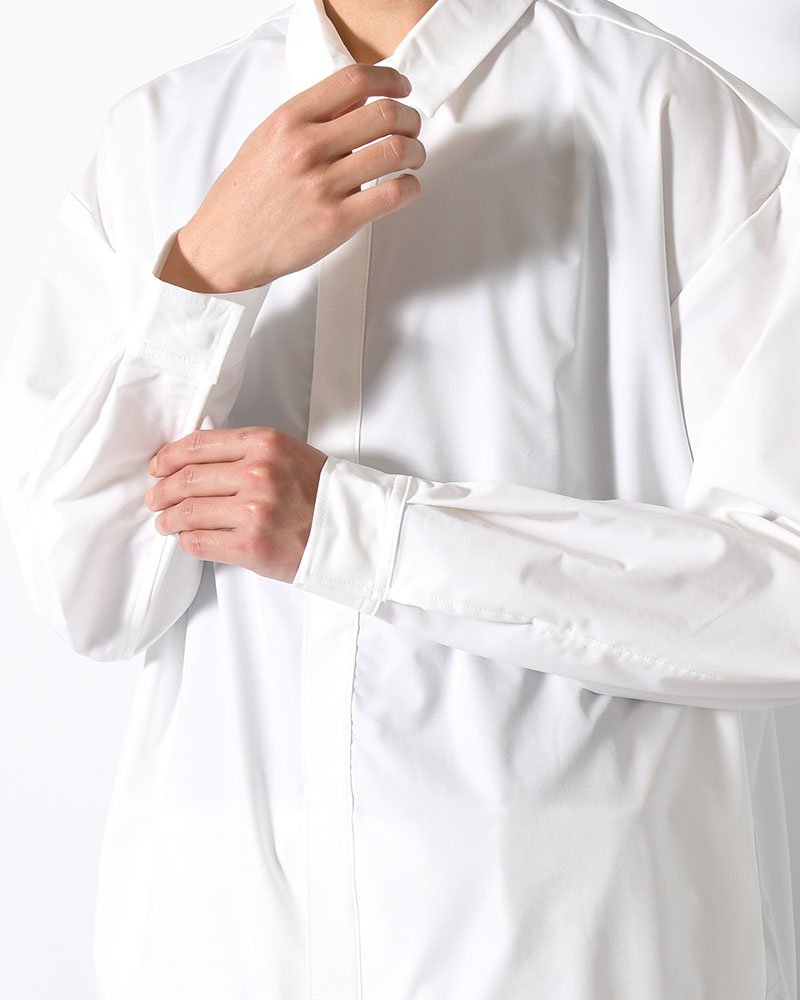 SNAP EASY SHIRT -WHITE-