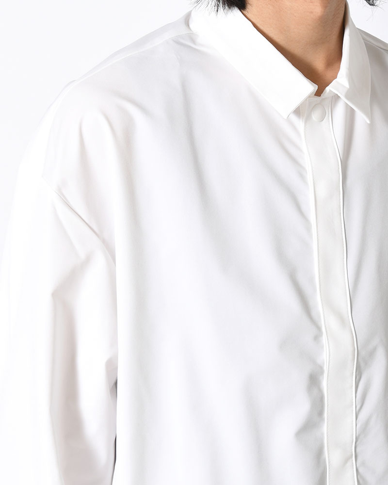 SNAP EASY SHIRT -WHITE-