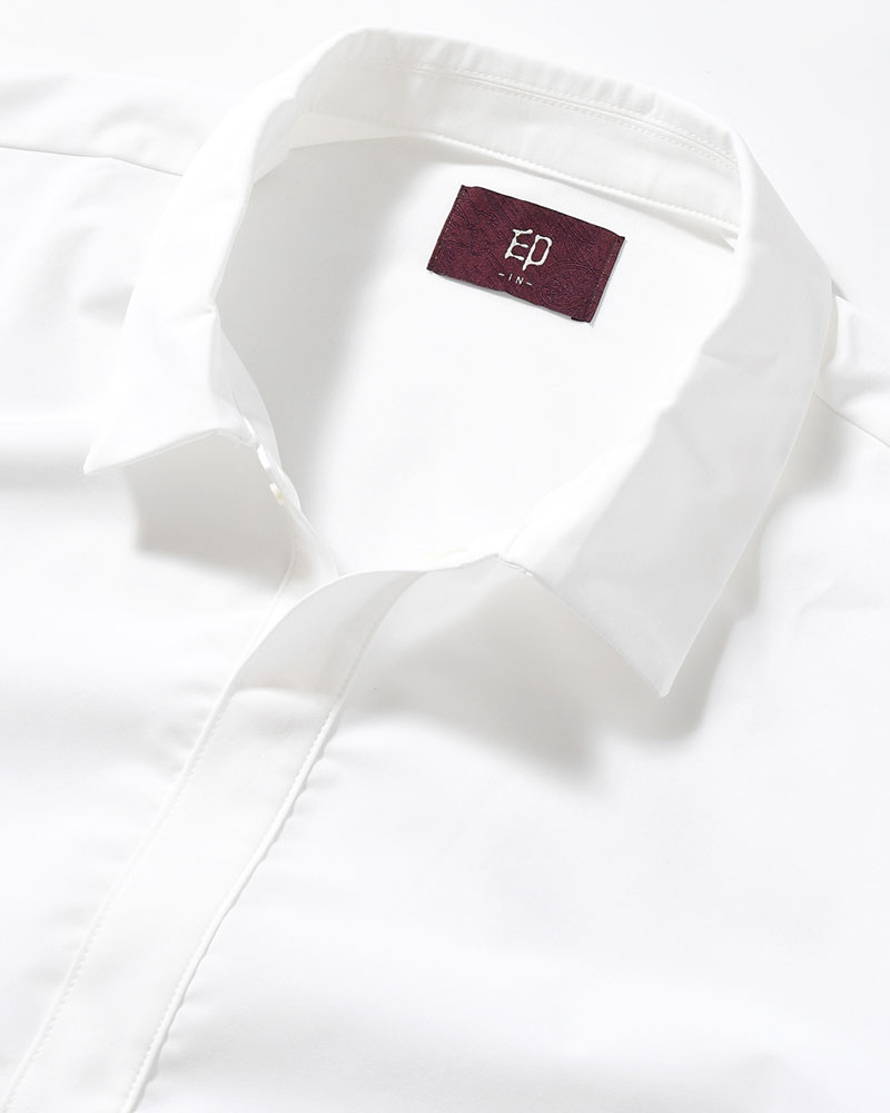 SNAP EASY SHIRT -WHITE-