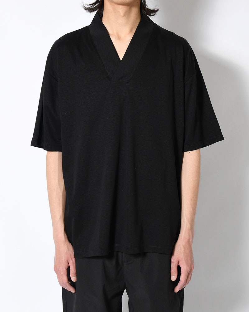 和 NECK S/S TEE -BLACK-