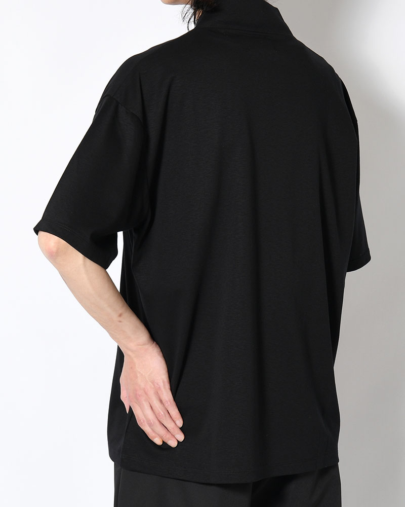 和 NECK S/S TEE -BLACK-