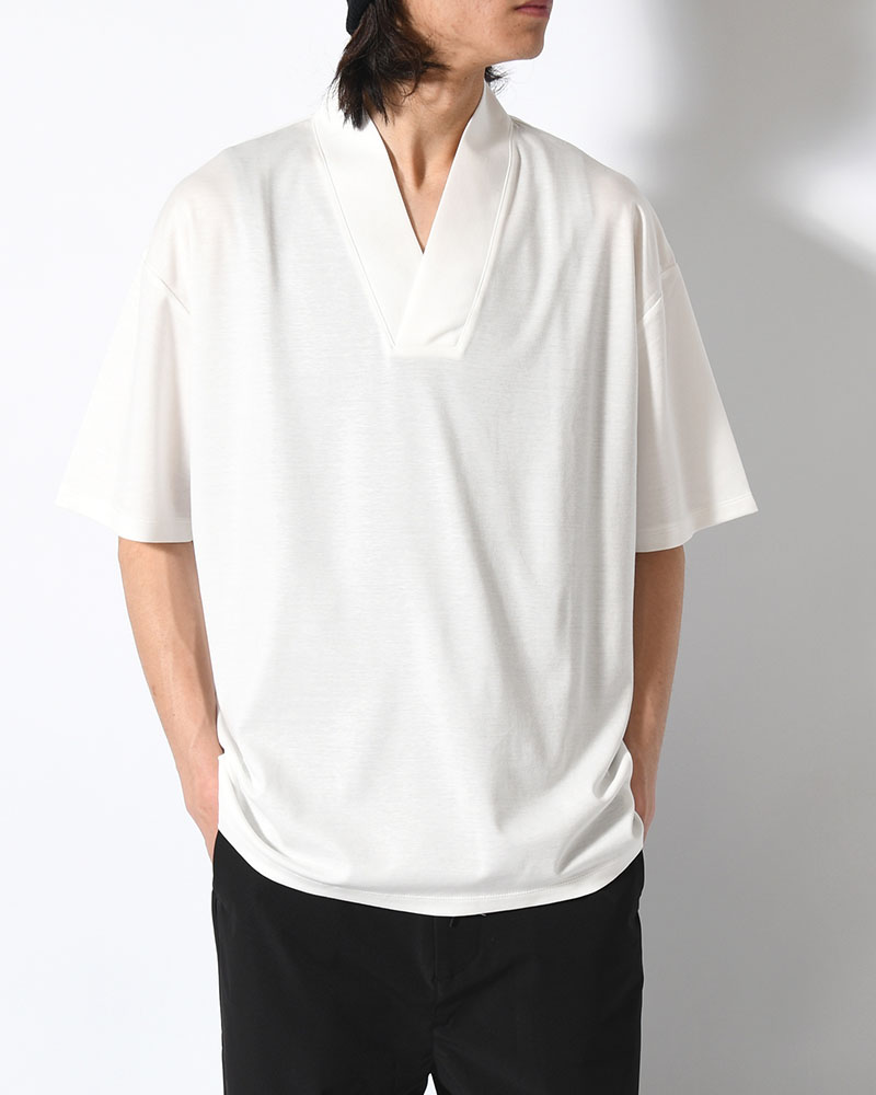 和 NECK S/S TEE -WHITE-