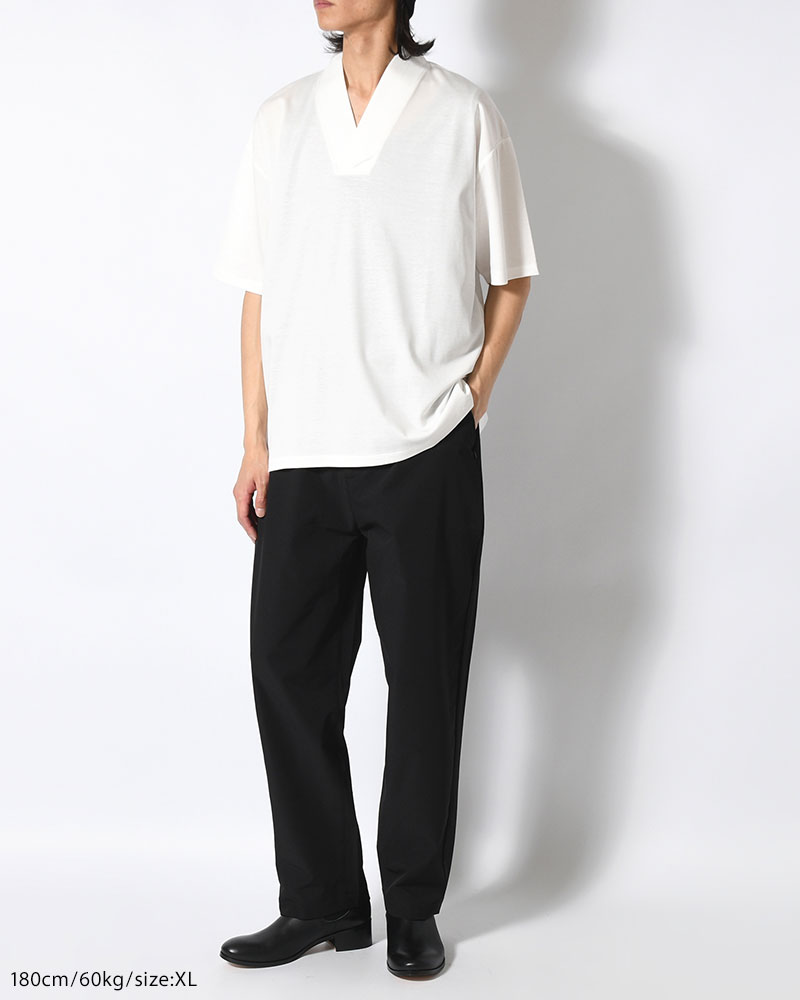和 NECK S/S TEE -WHITE-