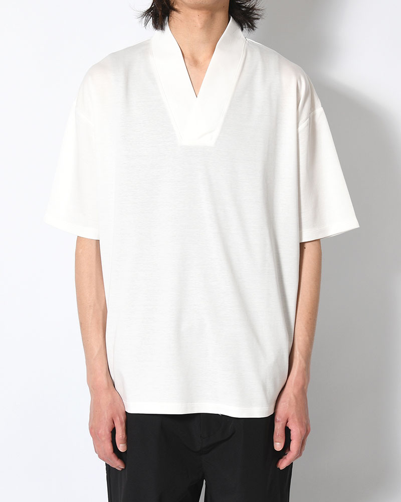 和 NECK S/S TEE -WHITE-