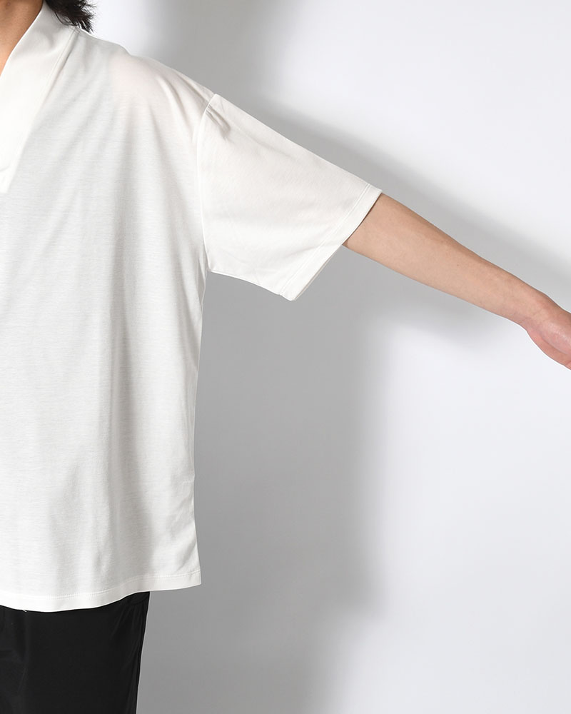 和 NECK S/S TEE -WHITE-