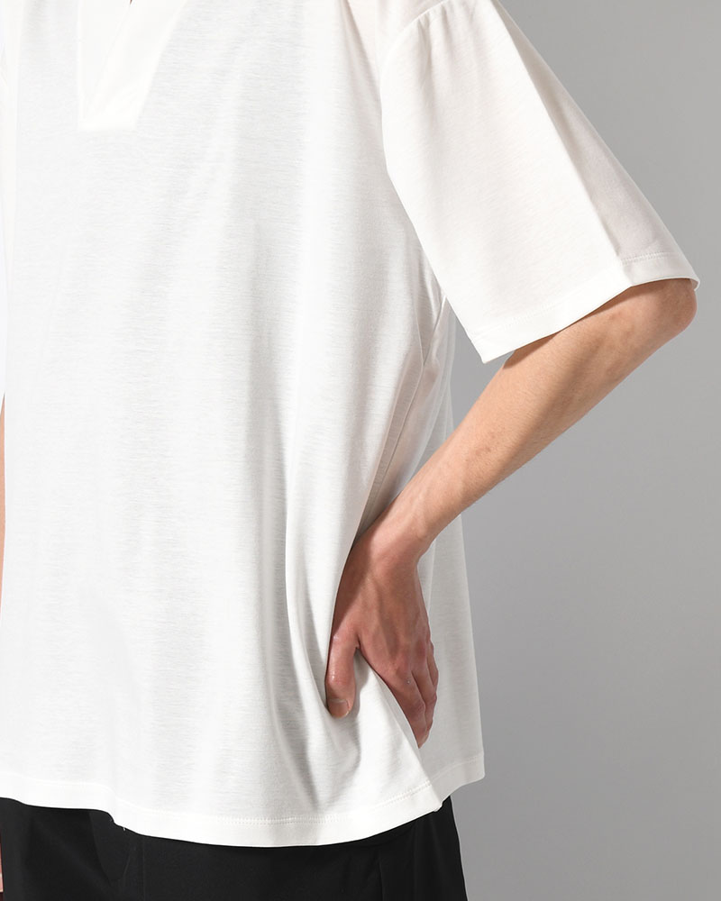 和 NECK S/S TEE -WHITE-