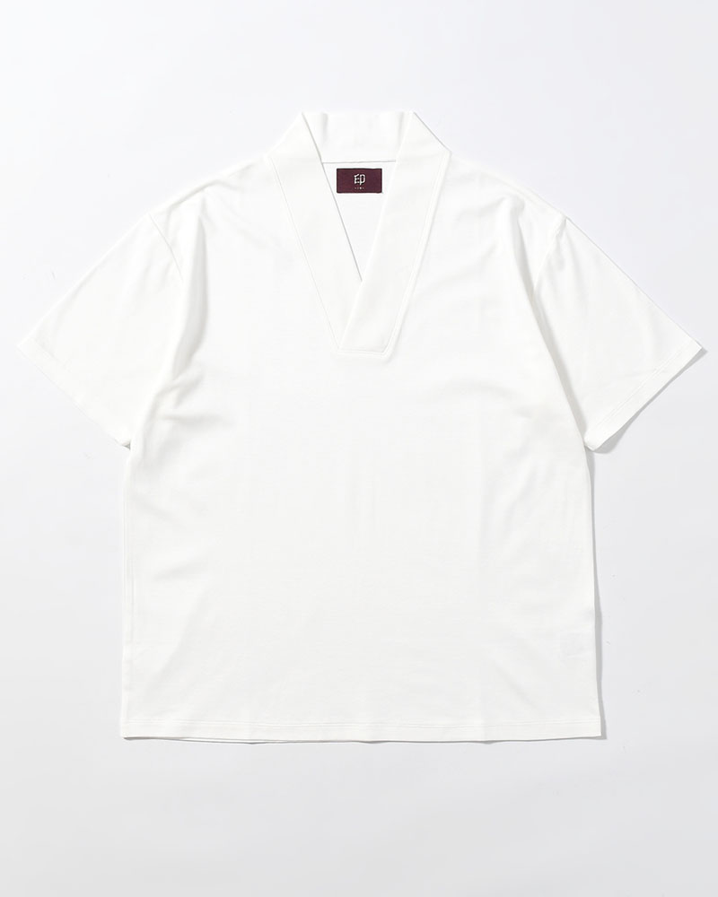 和 NECK S/S TEE -WHITE-