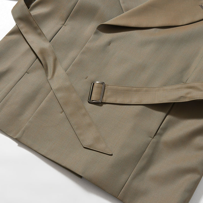 BELTED SHORT TRENCH -2.COLOR-