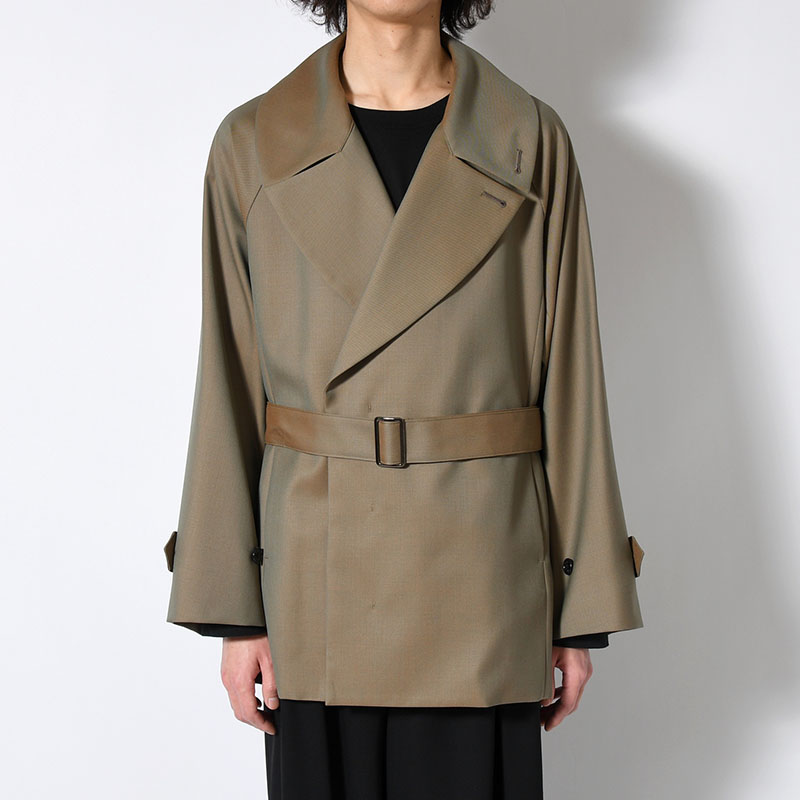 BELTED SHORT TRENCH -2.COLOR-