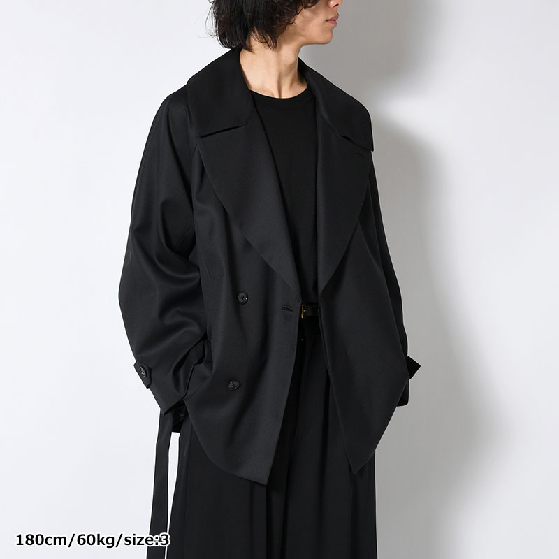 BELTED SHORT TRENCH -2.COLOR-