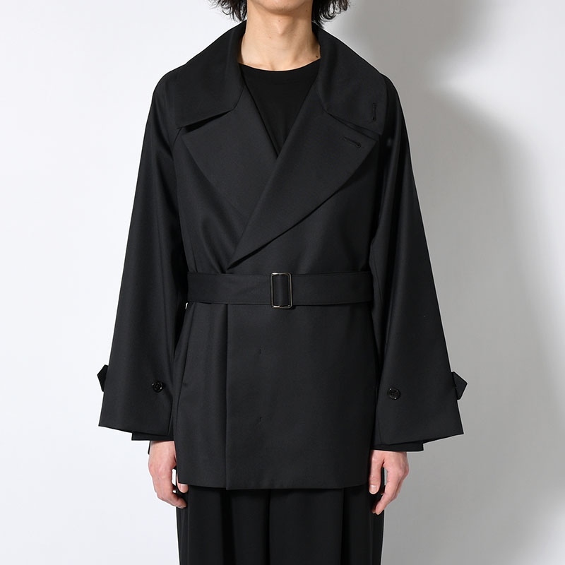 BELTED SHORT TRENCH -2.COLOR-