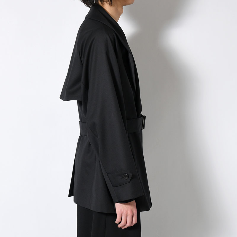 BELTED SHORT TRENCH -2.COLOR-