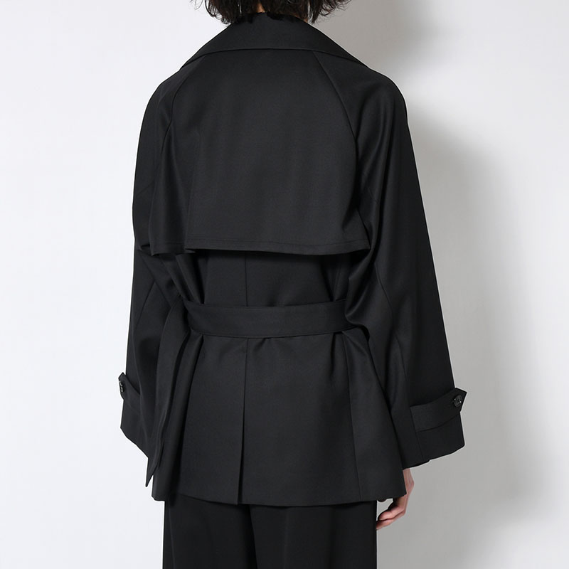 BELTED SHORT TRENCH -2.COLOR-