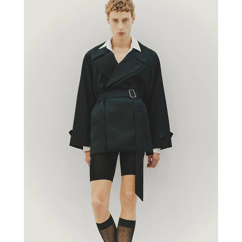 BELTED SHORT TRENCH -2.COLOR-