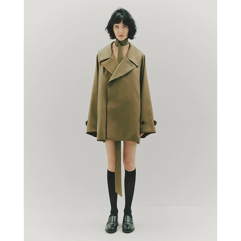 BELTED SHORT TRENCH -2.COLOR-