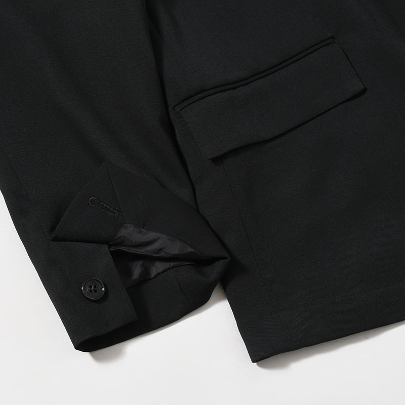 AIR TWILL TAILORED JACKET -BLACK-