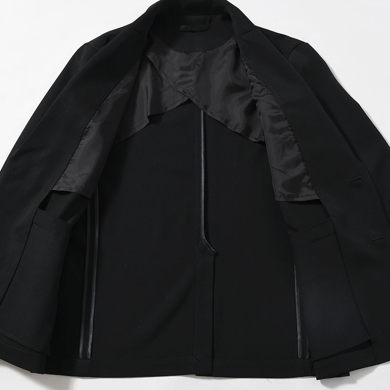 AIR TWILL TAILORED JACKET -BLACK-