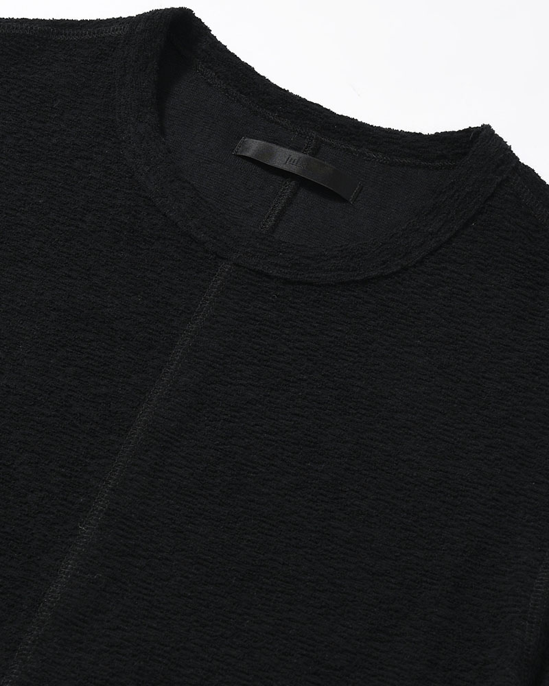 PILE SKIN TEE -BLACK-