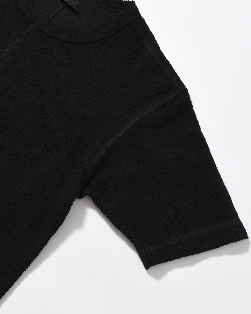 PILE SKIN TEE -BLACK-