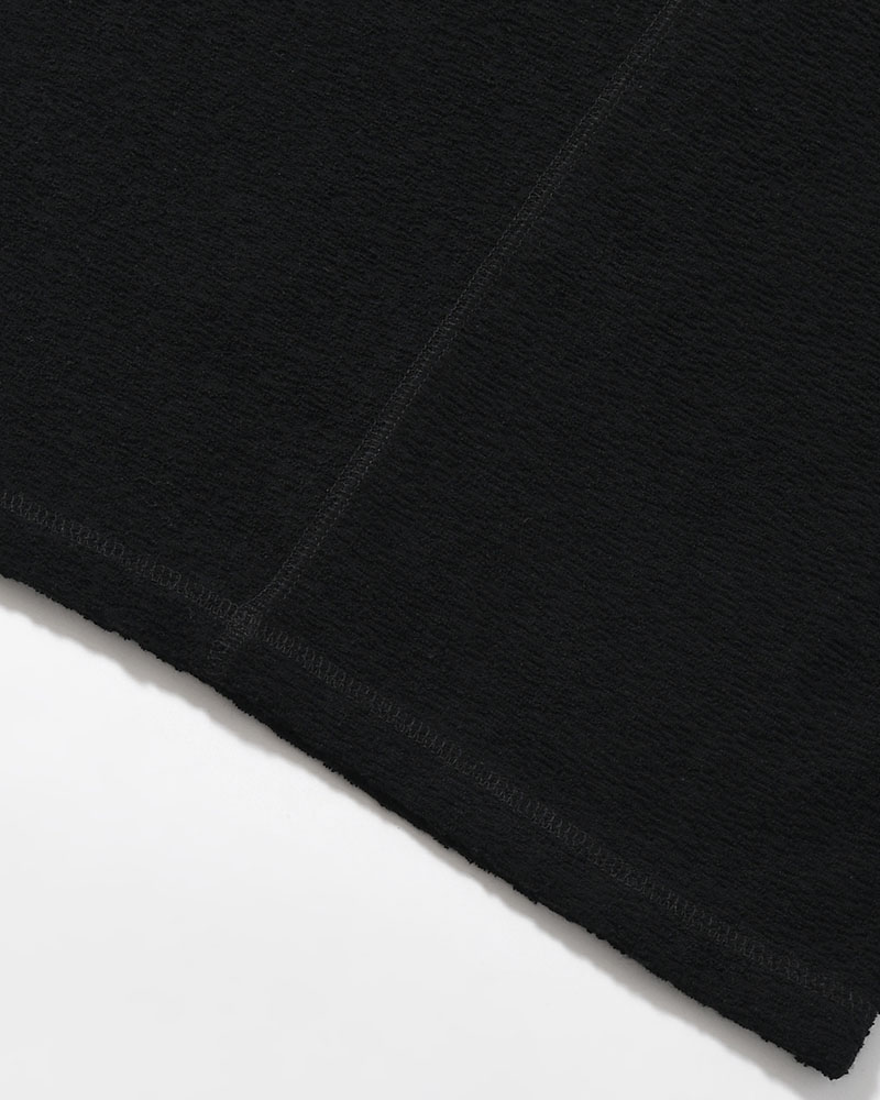 PILE SKIN TEE -BLACK-