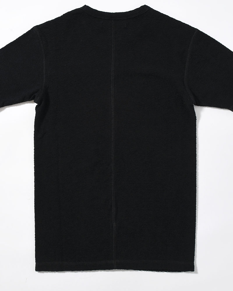 PILE SKIN TEE -BLACK-