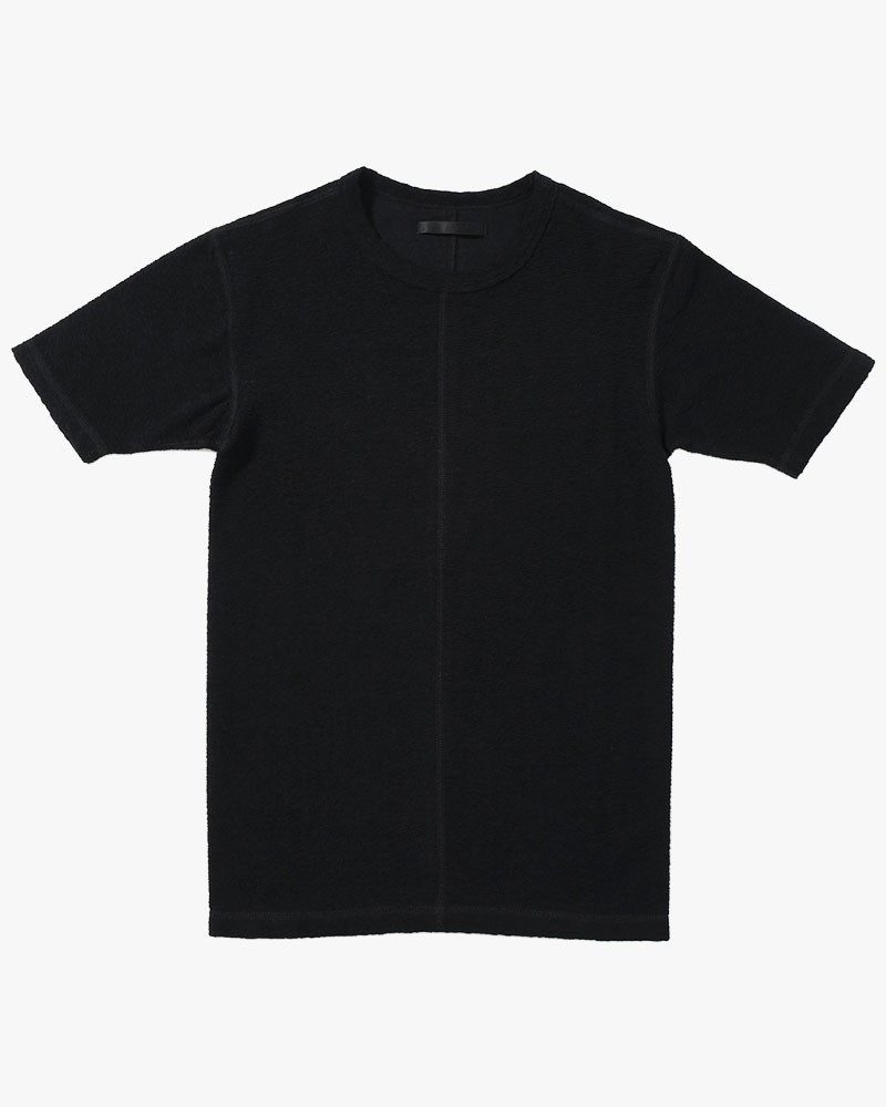 PILE SKIN TEE -BLACK-