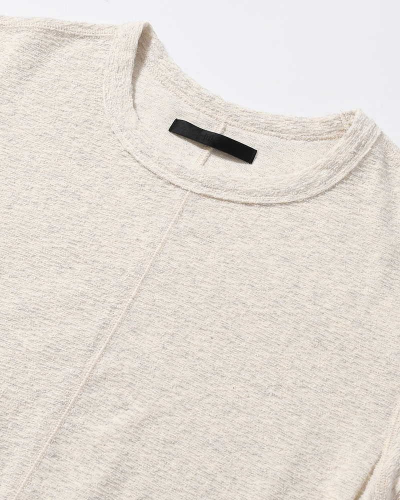 PILE SKIN TEE -ECRU-