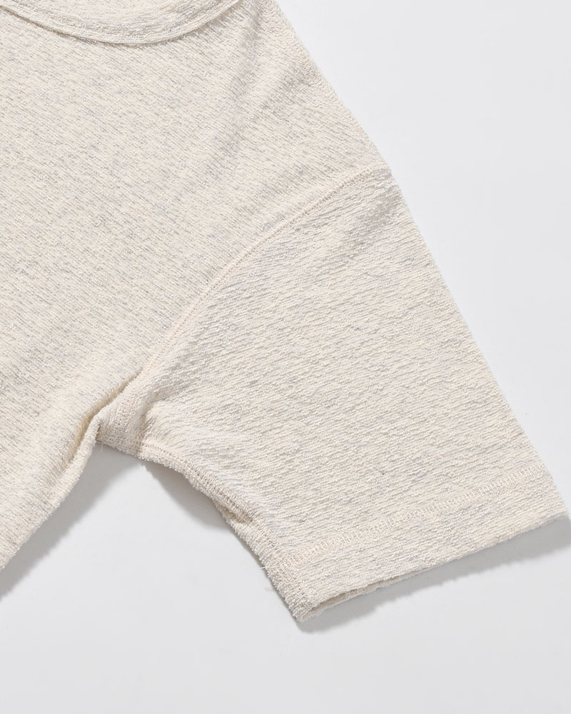 PILE SKIN TEE -ECRU-