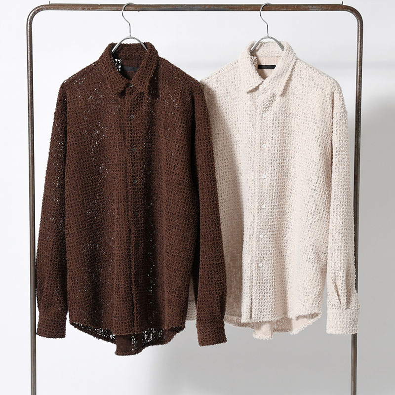 FEATHER LACE SHIRT -2.COLOR-