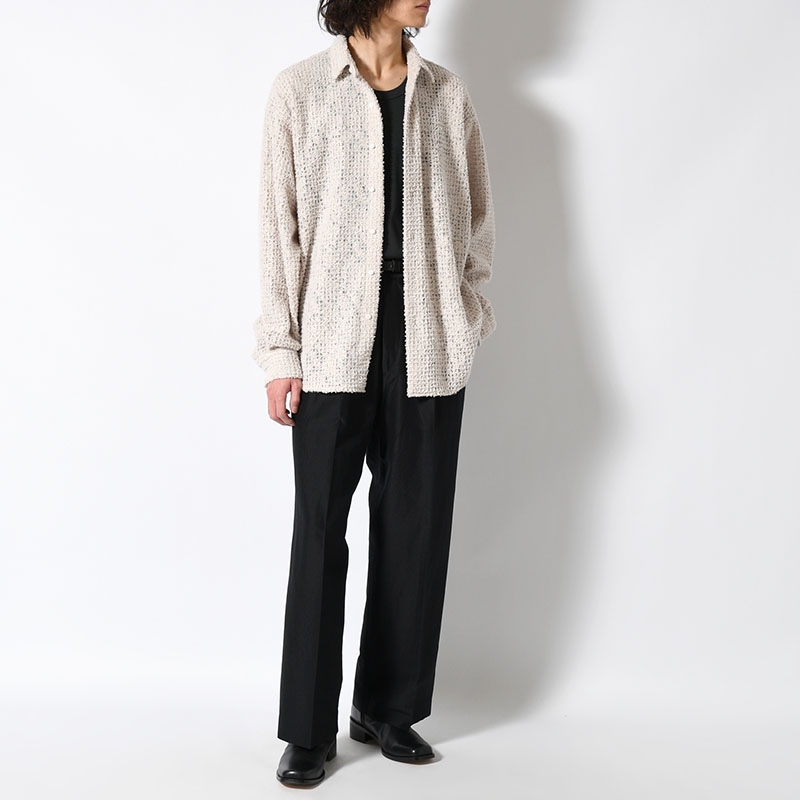 FEATHER LACE SHIRT -2.COLOR-