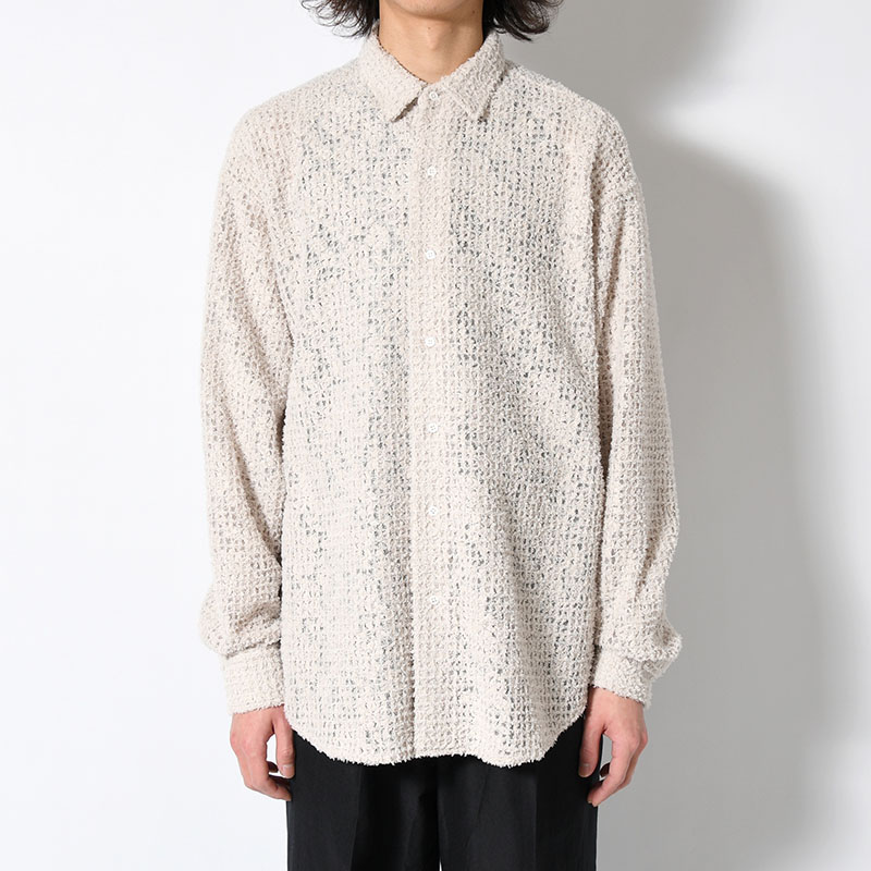 FEATHER LACE SHIRT -2.COLOR-