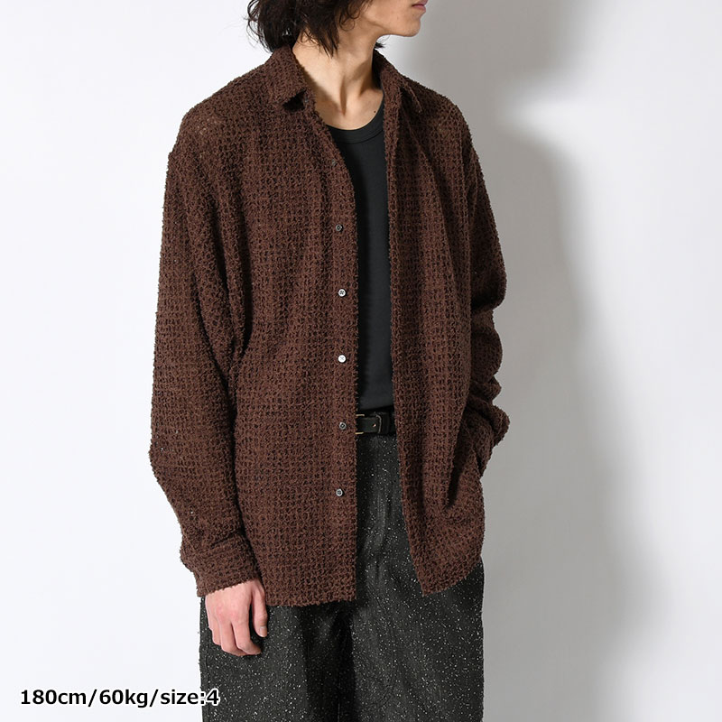 FEATHER LACE SHIRT -2.COLOR-