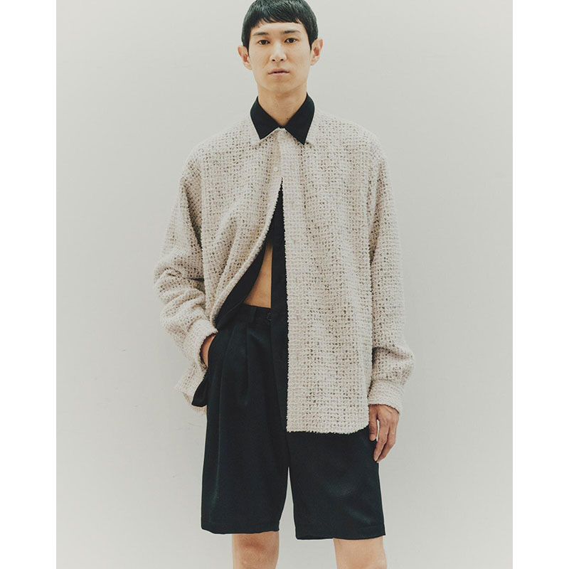 FEATHER LACE SHIRT -2.COLOR-