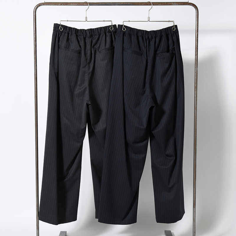 2TUCK WIDE PINSTRIPE PANTS -2.COLOR-