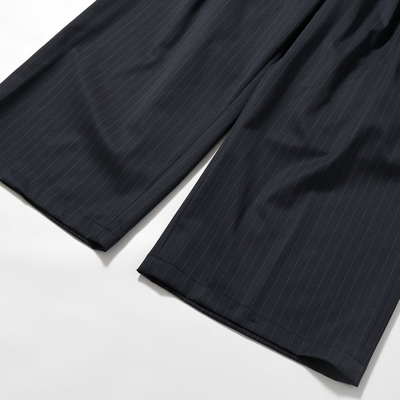 2TUCK WIDE PINSTRIPE PANTS -2.COLOR-