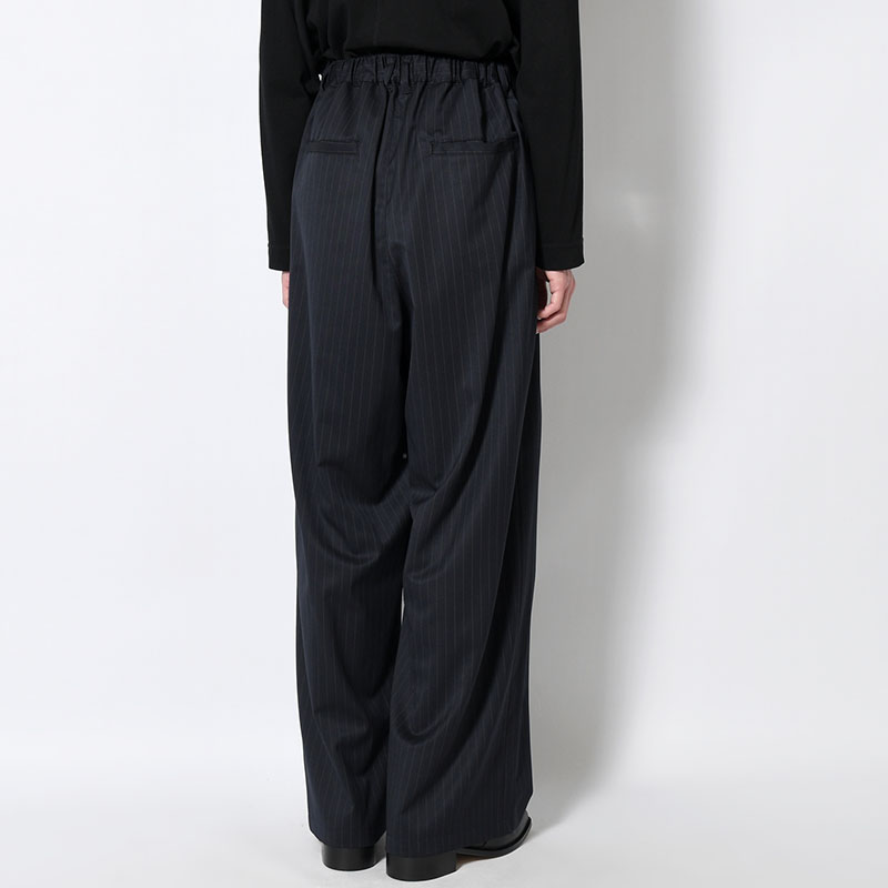 2TUCK WIDE PINSTRIPE PANTS -2.COLOR-