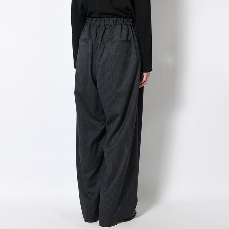 2TUCK WIDE PINSTRIPE PANTS -2.COLOR-