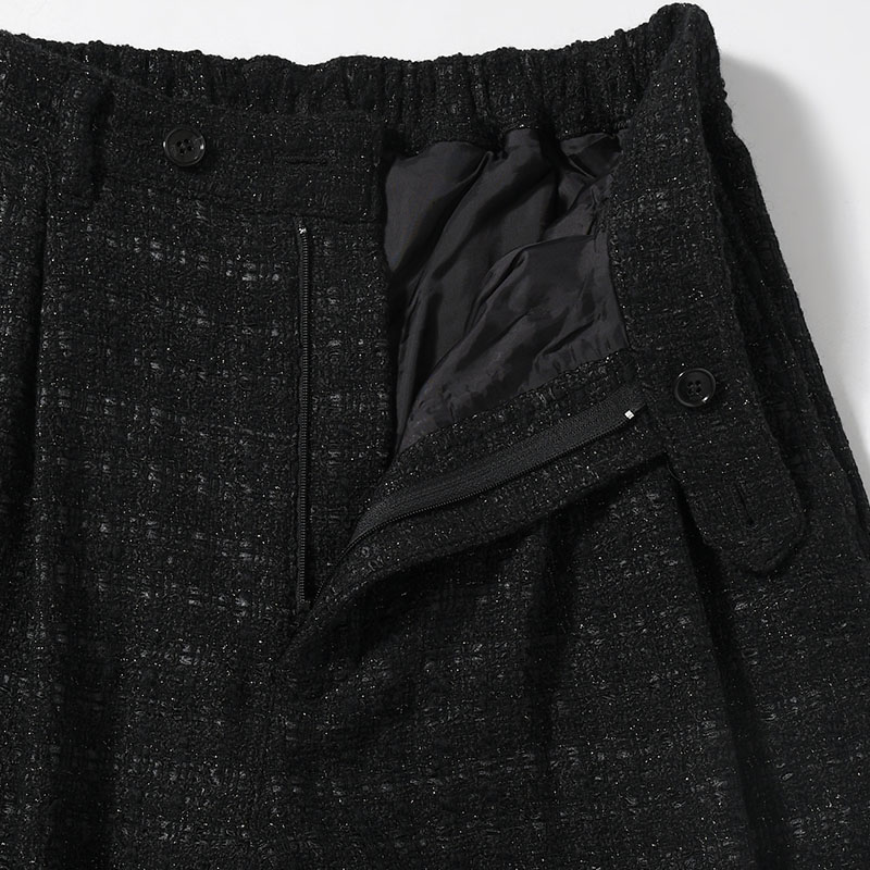 2TUCK WIDE SUMMER TWEED PANTS -2.COLOR-