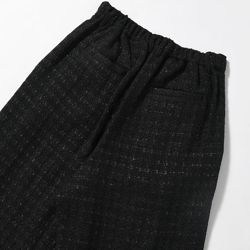 2TUCK WIDE SUMMER TWEED PANTS -2.COLOR-