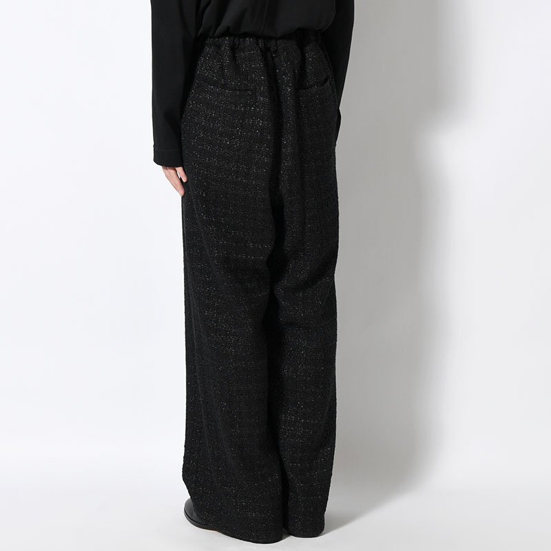 2TUCK WIDE SUMMER TWEED PANTS -2.COLOR-